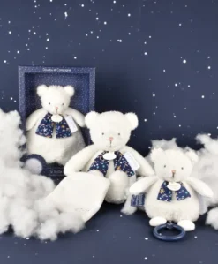 Boite a musique luminescente ours - 17 cm - Clair de Lune