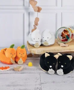 Chaussons bébé citrouilles - 0-6 mois