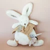 Coffret Doudou plat Lapin beige - Happy Wild - 25 cm