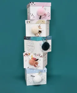 Coffret Pantin Lapin bleu - Happy Pop - 25 cm
