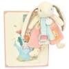 Doudou attache-sucette - LAPIN CIBOULETTE - 19 cm