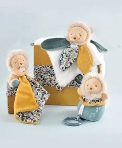 Doudou LION avec pétales - BOH'AIME - 27 cm