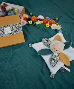 Doudou LION avec pétales - BOH'AIME - 27 cm