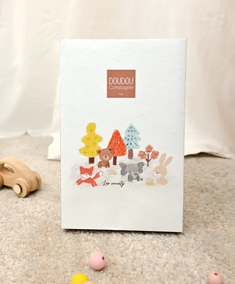 Doudou Ours marron avec mouchoir - Sweety - 25 cm