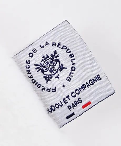 Doudou plat fabriqué en France - L'Ours Élysée - 22 cm