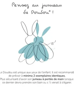 Doudou plat girafe beige et rouge -25 cm