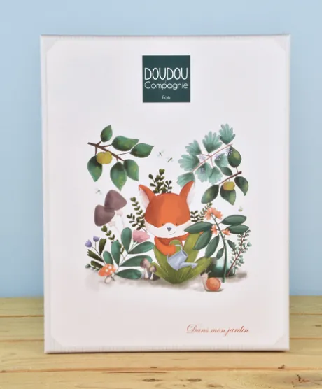 DOUDOU plat Renard Romarin - 27 cm