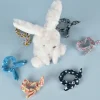 Lapin blanc avec chouchou -12 cm - Modèle aléatoire