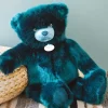 Ours en peluche bleu paon - Collection - 40 cm