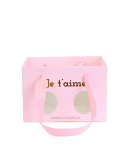 OURS JE T'AIME en sac cadeau - 25 cm