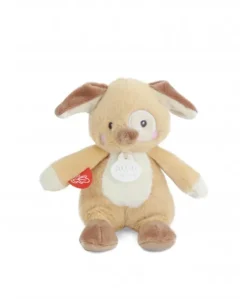 Peluche chien - 17 cm - DOUDOU de la ferme avec boite sonore