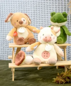 Peluche chien - 17 cm - DOUDOU de la ferme avec boite sonore