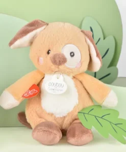 Peluche chien - 17 cm - DOUDOU de la ferme avec boite sonore