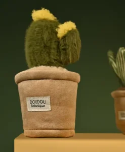 Peluche fleur - 9 cm - Botanique - Cactus Vert