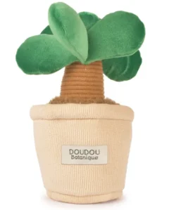 Peluche fleur - 9 cm - Botanique - Vert fonçé