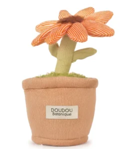 Peluche fleur - 9 cm - Botanique - Orange
