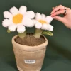 Peluche fleur - Marguerite - 25 cm