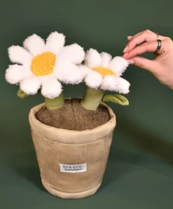 Peluche fleur - Marguerite - 25 cm
