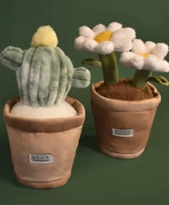 Peluche fleur - Marguerite - 25 cm
