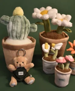 Peluche fleur - Marguerite - 25 cm
