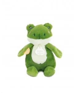 Peluche grenouille - 17 cm - DOUDOU de la ferme avec boite sonore