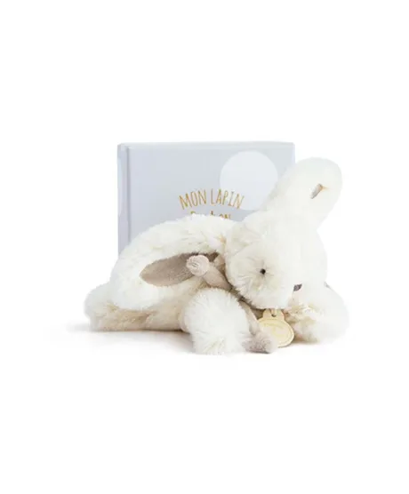 Peluche Lapin Bonbon Taupe - 16 cm