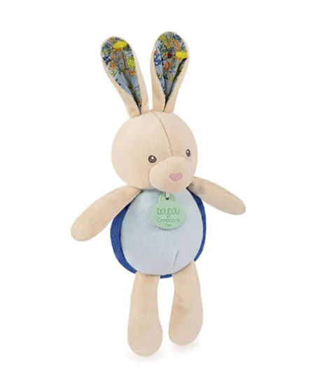 Peluche lapin Pâques pop-up - Bleu