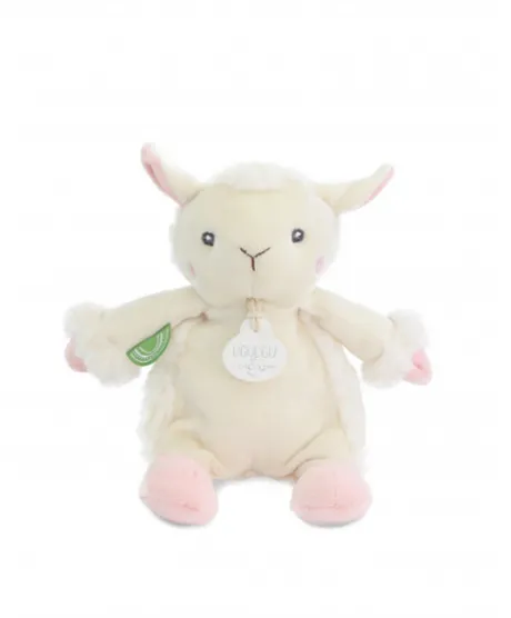 Peluche mouton - 17 cm - DOUDOU de la ferme avec boite sonore