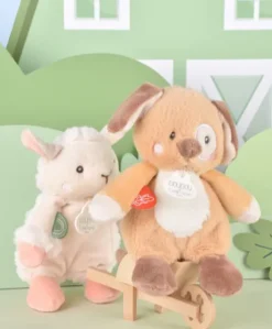 Peluche mouton - 17 cm - DOUDOU de la ferme avec boite sonore