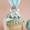 Peluche musicale lapin de sucre Vert - 20 cm