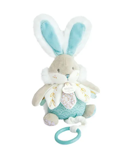 Peluche musicale lapin de sucre Vert - 20 cm
