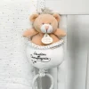 Peluche musicale ours Petit Roi marron - 14 cm