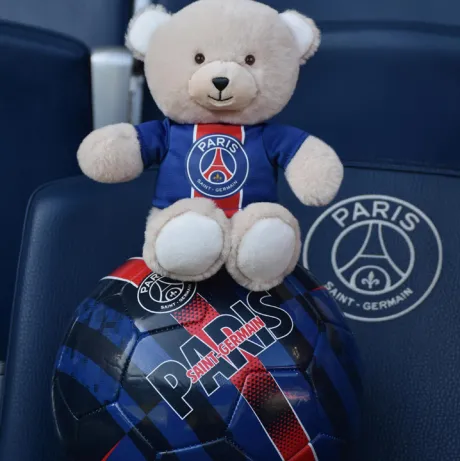 Peluche officielle Ours PSG - Bandes Hechter - 23 cm