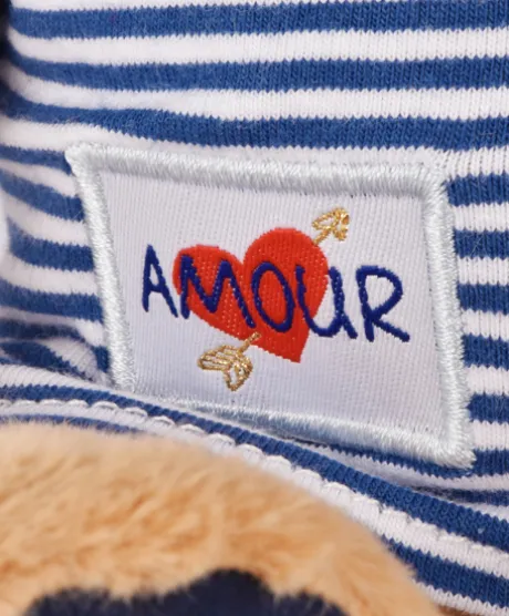 Peluche Ours avec rose - Le Romantique - 25 cm