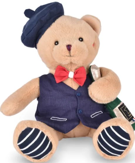 Peluche Ours beige- Célébration - 25 cm