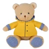 Peluche Ours Marin avec ciret jaune - 28 cm