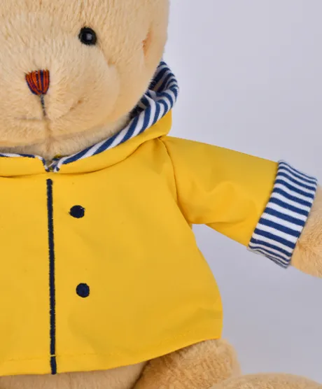 Peluche Ours Marin avec ciret jaune - 28 cm