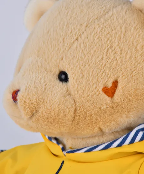 Peluche Ours Marin avec ciret jaune - 28 cm
