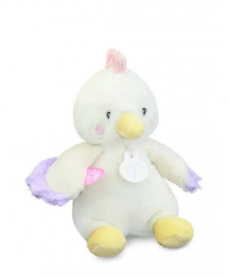 Peluche poule - 17 cm - DOUDOU de la ferme avec boite sonore
