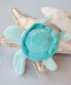 Peluche Tortue doudou bébé verte - 16 cm