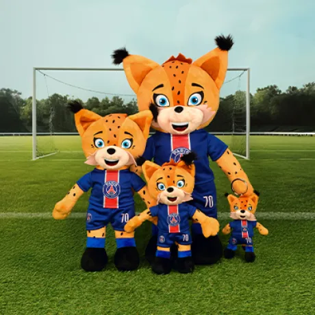 Peluche XXL PSG Mascotte Officielle - Germain Le Lynx 50 cm