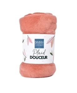 Plaid douceur 70*100cm - Terracotta