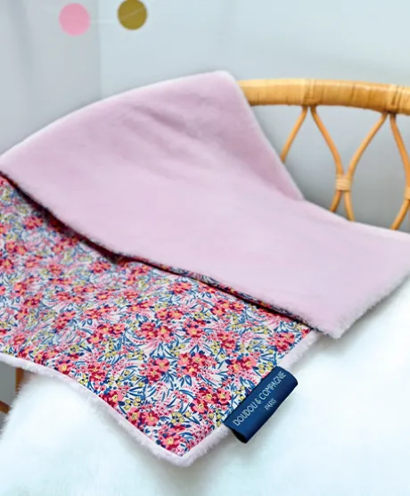 Plaid rose douceur - BOH'AIME 70x100 cm