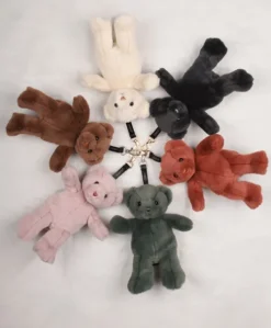 porte clé - Bijou de sac Ours peluche - 20 cm - Rose clair