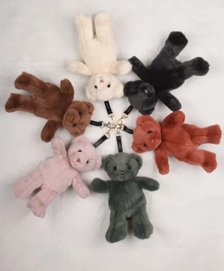 porte clé - Bijou de sac Ours peluche - 20 cm - Rose clair