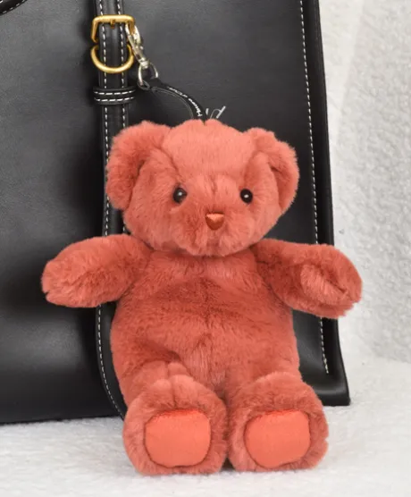 porte clé - Bijou de sac Ours peluche - 20 cm - Terracotta
