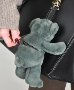 porte clé - Bijou de sac Ours peluche - 20 cm - Vert