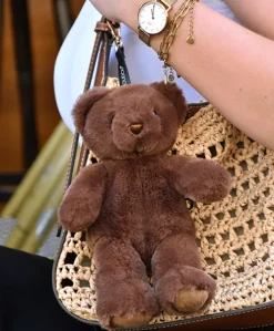 porte clé - Bijou de sac Ours peluche - 20 cm - Marron
