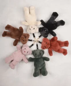 porte clé - Bijou de sac Ours peluche - 20 cm - Marron