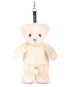 porte clé - Bijou de sac Ours peluche - 20 cm - Ivoire